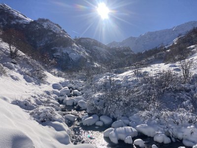Balades et randonnées en raquettes à Valmeinier