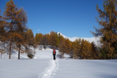 Balades et randonnées en raquettes à Valmeinier
